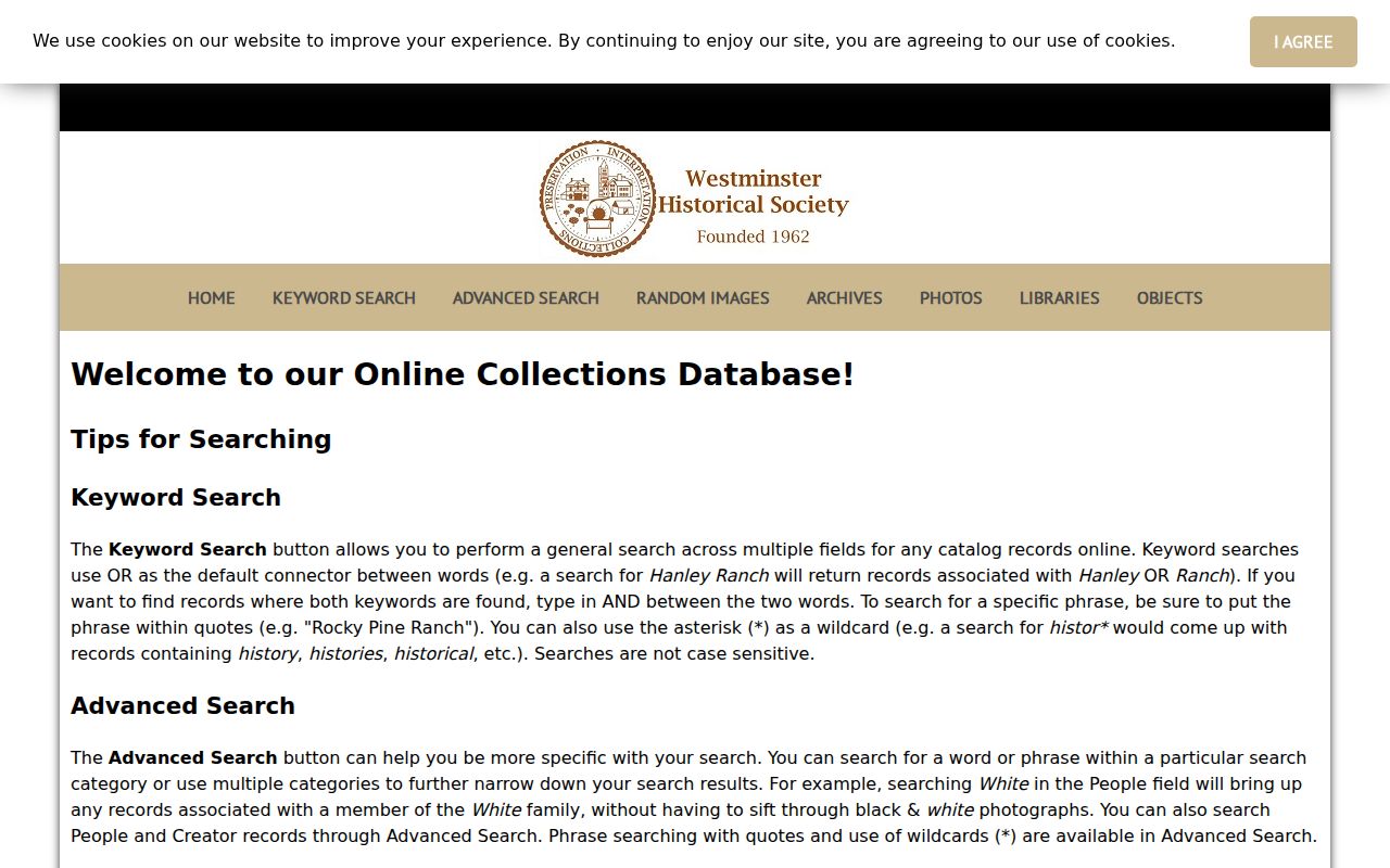 Westminster city directory historical society catalog
